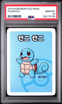 2019 POKEMON OLD MAID SQUIRTLE PSA 10 - Image 1