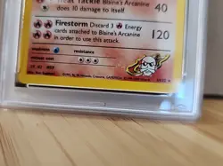 Blaine’s Arcanine Holo 1st Edition 2000 Pokemon Gym Challenge #1 PSA 8 - Image 4