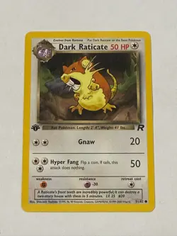 Dark Raticate - Team Rocket 51/82 1st Edition - Pokemon - Image 1