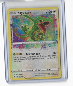 Pokemon TCG Rayquaza | AMAZING RARE HOLO | Swsh: Vivid Voltage 138/185 - Image 1