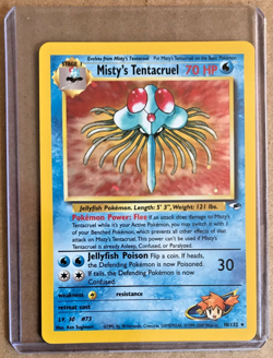 Pokemon Gym Heroes Misty's Tentacruel 10/132 Holo Rare NM/M Unplayed WOTC 2000 - Image 2