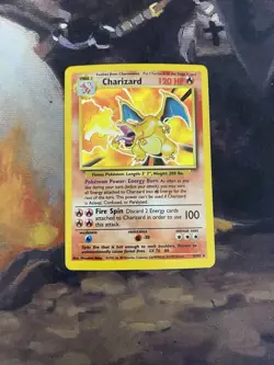Charizard - Holo - 4/102 Base Set - WOTC Unlimited - Pokemon TCG - 1999 - LP - Image 1
