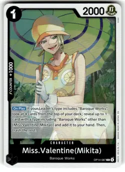 Miss.Valentine (Mikita) OP14-087 R One Piece The Azure Sea's Seven - Image 1