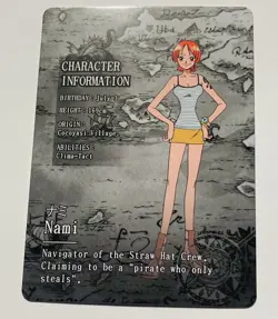 Nami - One Piece Trading Card Skypiea R 059 OP KDAI01 Rare Tc3 - Image 2