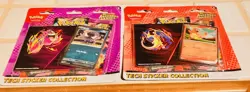 SET OF 2 - POKEMON ASCENDED HEROES TECH STICKER COLLECTION CHARMANDER & GHASTLY - Image 1