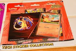 SET OF 2 - POKEMON ASCENDED HEROES TECH STICKER COLLECTION CHARMANDER & GHASTLY - Image 4