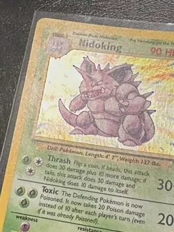 Nidoking 11/102 Base Set Holo Rare Vintage 1999 Pokemon Card Vintage WOTC - Image 2