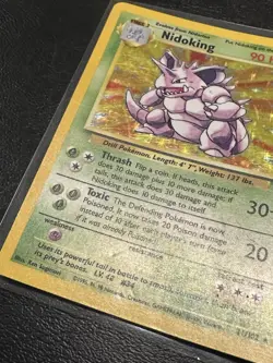 Nidoking 11/102 Base Set Holo Rare Vintage 1999 Pokemon Card Vintage WOTC - Image 3