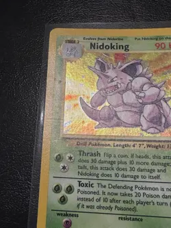 Nidoking 11/102 Base Set Holo Rare Vintage 1999 Pokemon Card Vintage WOTC - Image 4