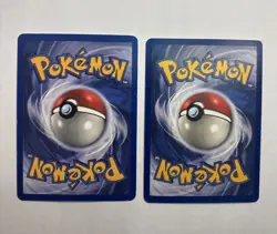 1999 WOTC Pokemon Card TCG Base Set Holo Lot Ninetales 12/102 & Hitmonchan 7/102 - Image 5