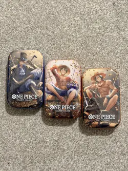 One Piece Tin Pack Set Vol 2 TS-02 - Set of 3 (Full Art Set) OP-13 ✅ Sealed - Image 1