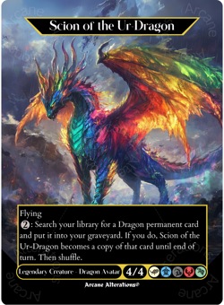Scion of the Ur-Dragon - Full Art Altered Art Custom Proxy Cards - Image 1