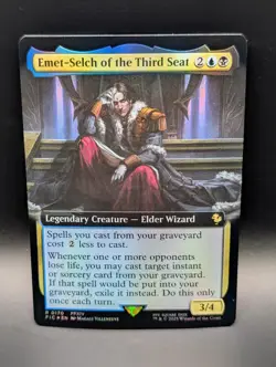 MTG - Emet-Selch of the Third Seat - FOIL EXTENDED ART - FIC #170 - Rare - NM - Image 1