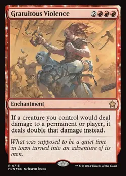 Gratuitous Violence - Foil FDN MP MTG - Image 1