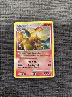 Pokemon TCG Arceus 2009 Charizard LV. 60 Holo Rare Card 1/99 Swirl - Image 1