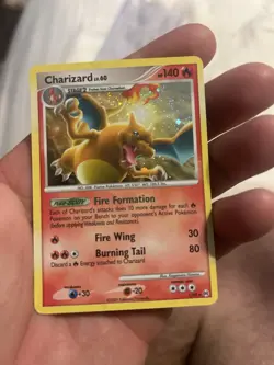 Pokemon TCG Charizard LV.60 Platinum Arceus Holo Rare Card 1/99 - Image 1