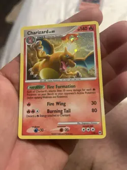 Pokemon TCG Charizard LV.60 Platinum Arceus Holo Rare Card 1/99 - Image 2