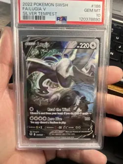 Pokemon 2022 Silver Tempest Lugia V 186/195 PSA 10 - Image 1