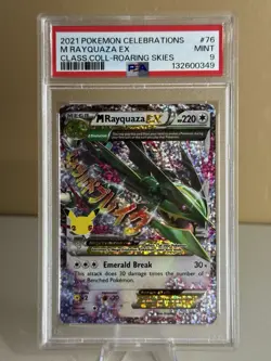Pokemon 2021 M Rayquaza EX 76/108 Celebrations Classic Collection PSA 9 - Image 1