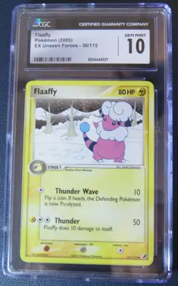 FLAAFFY 56/115 CGC 10 GEM MINT • 2005 Pokemon EX Unseen Forces Holo - Image 1