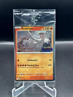 Reshiram 017/094 - Pokemon TCG: Phantasmal Flames - SEALED Stamped Promo - Image 1