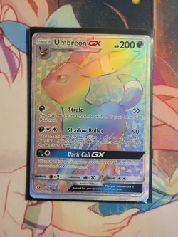 Pokemon Umbreon GX Secret Rare Full Art Holo 154/149 SM [Near Mint] - Image 1