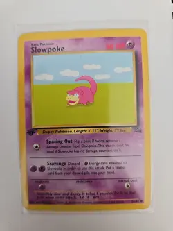Slowpoke - 1st Edition - 55/62 Fossil - WOTC Unlimited - Pokemon TCG - Image 1