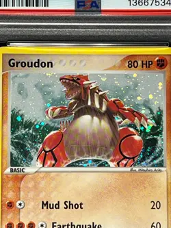 PSA Mint 9- Groudon 102/101 Secret Rare Holo -Pokemon 2004 EX Hidden Legends - Image 2