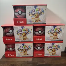 5x POKEMON PRISMATIC EVOLUTIONS ETB TRAINER BOX & POKEBALL SAMS CLUB BUNDLE - Image 1