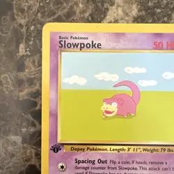 Pokemon TCG Slowpoke Fossil 55/62 1st Edition Regular 1999 Basic Common LP - Image 3