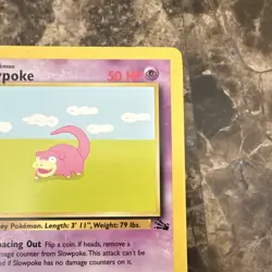 Pokemon TCG Slowpoke Fossil 55/62 1st Edition Regular 1999 Basic Common LP - Image 4