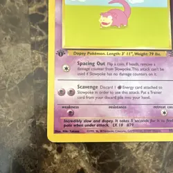 Pokemon TCG Slowpoke Fossil 55/62 1st Edition Regular 1999 Basic Common LP - Image 5