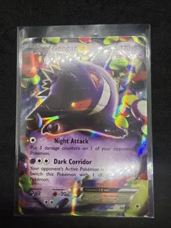 Pokemon TCG Gengar EX 34/119 Phantom Forces Ultra Rare Card - Image 1