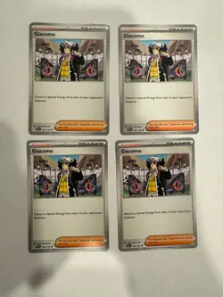 4x Giacomo 182/193 x4 - Paldea Evolved - Pokemon TCG - Playset - Image 1