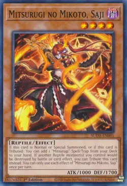 3x Yu-Gi-Oh! Mitsurugi No Mikoto, Saji - OP29-EN006 - Super Rare - NM - Image 1