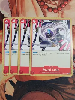 One Piece TCG Playset: 4x Round Table OP01-027 - Romance Dawn - Image 1
