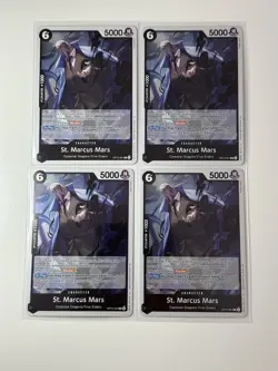 St. Marcus Mars OP13-091 Carrying On His Will 4 Foil Card Play Set Lot One Piece - Image 1
