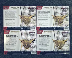 Pokemon TCG Scarlet & Violet 151 Zapdos EX Collection Box Sealed Lot Of 4 - Image 2