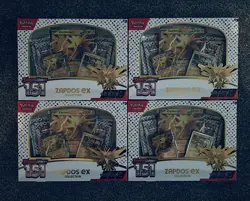 Pokemon TCG Scarlet & Violet 151 Zapdos EX Collection Box Sealed Lot Of 4 - Image 1