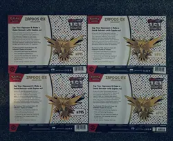 Pokemon TCG Scarlet & Violet 151 Zapdos EX Collection Box Sealed Lot Of 4 - Image 2
