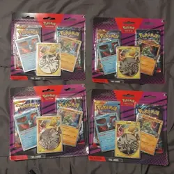 Pokemon TCG Lot Of (4), Team Rocket, Articuno, Zapdos, Tyranitar, Blister 2 Pack - Image 1