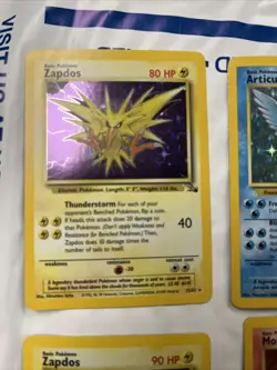 Moltres Zapdos Articuno Holo Lot Pokemon TCG WOTC Base Set 3 Fossil Lot Of 4 - Image 4