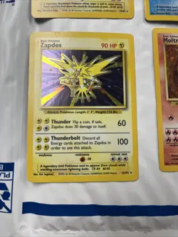 Moltres Zapdos Articuno Holo Lot Pokemon TCG WOTC Base Set 3 Fossil Lot Of 4 - Image 5