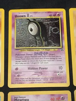 Vintage Holo Rare Pokemon Cards WOTC Era Base Set, Fossil, Jungle MP/HP Mewtwo - Image 3