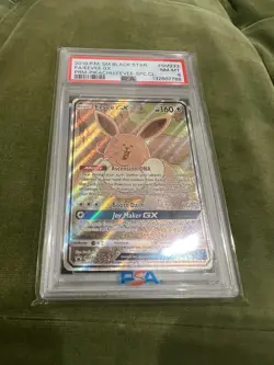Pokemon Eevee GX Premium Pikachu & Eevee Special Collection FA Promo SM233 PSA 8 - Image 2