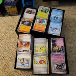5000 SORTED Pokemon Cards Bulk Lot Commons Uncommons RARES holos and nonholos - Image 1