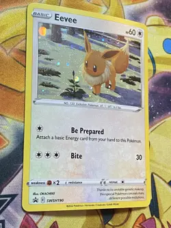 Eevee SWSH190 - Black Star Promo - Holo Swirl 🌀 - NM - Pokemon TCG - Image 1