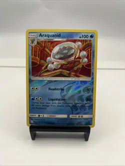 Pokemon TCG Card Araquanid 65/236 Sun & Moon Cosmic Eclipse Pokemon 💧 - Image 1