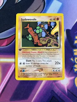 Sudowoodo - 26/64 - Pokemon Neo Revelation 1st Edition Rare Card WOTC HP - Image 1