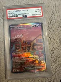 Mew ex 053 Sv: Scarlet & Violet Promo Cards Holo PSA 8 - Image 1